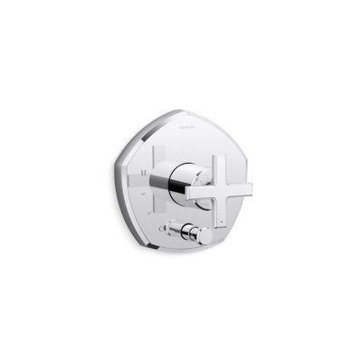 Occasion Rite-Temp Shower Valve Trim With Diverter And Cross Handle