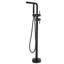 Robinet de baignoire à fixation au sol en laiton massif 41 "avec douche à main H 41"
