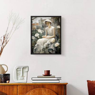 WOMEN Series DLXIII  -Premium Framed Print -Ready to Hang - No Nails Required