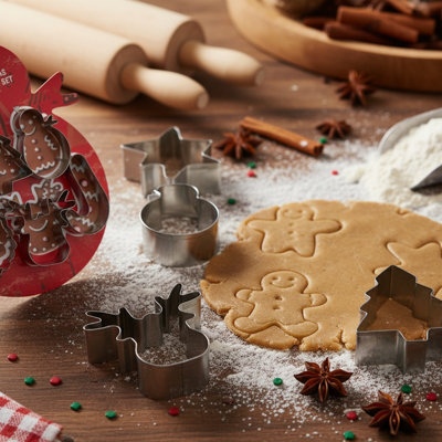 Christmas Cookie Cutter Snowman 5 Piece