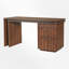 360° Rotating L-Shaped Executive Desk With 3 Drawers-1905094556