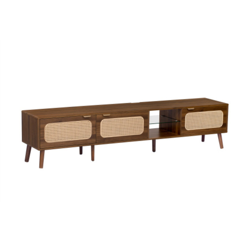 78" TV Stand For 75"/80"/85" Tvs – Ample Storage, Open Shelf, Media Console For Living Room, Bedroom