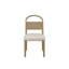 Chaise en bois à dossier arqué (ensemble de 2)