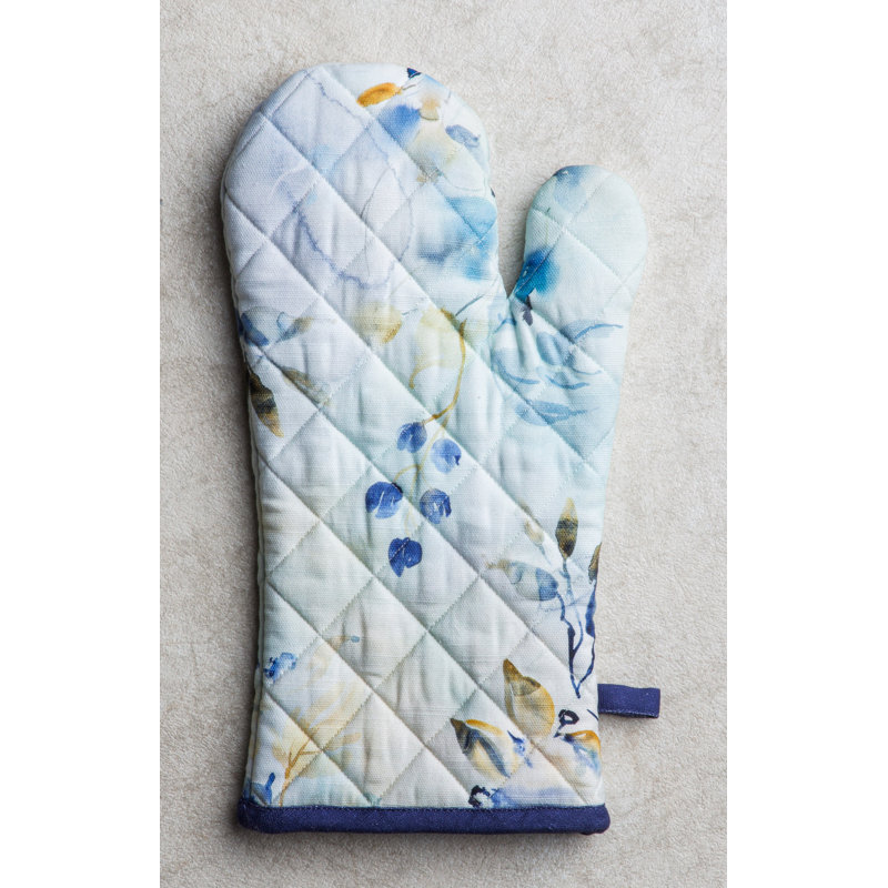 Maison d'Hermine Lazy Summer Days, manique et gant de cuisine 100 % coton - 19 x 33 cm et 20 x 20 cm