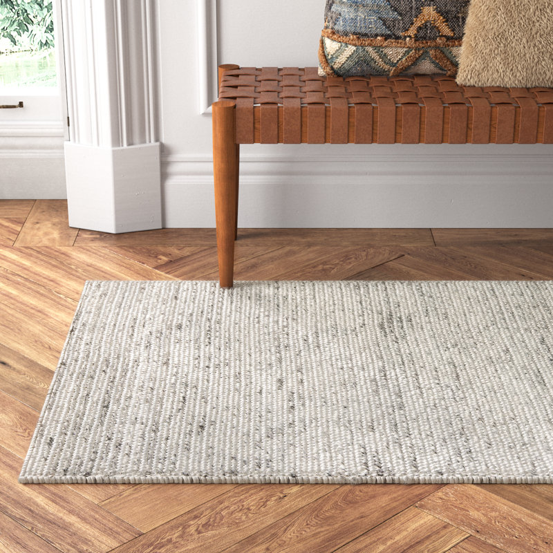 Amalda Abstract Handmade Flatweave Ivory Area Rug, Runner 2'3" x 8'
