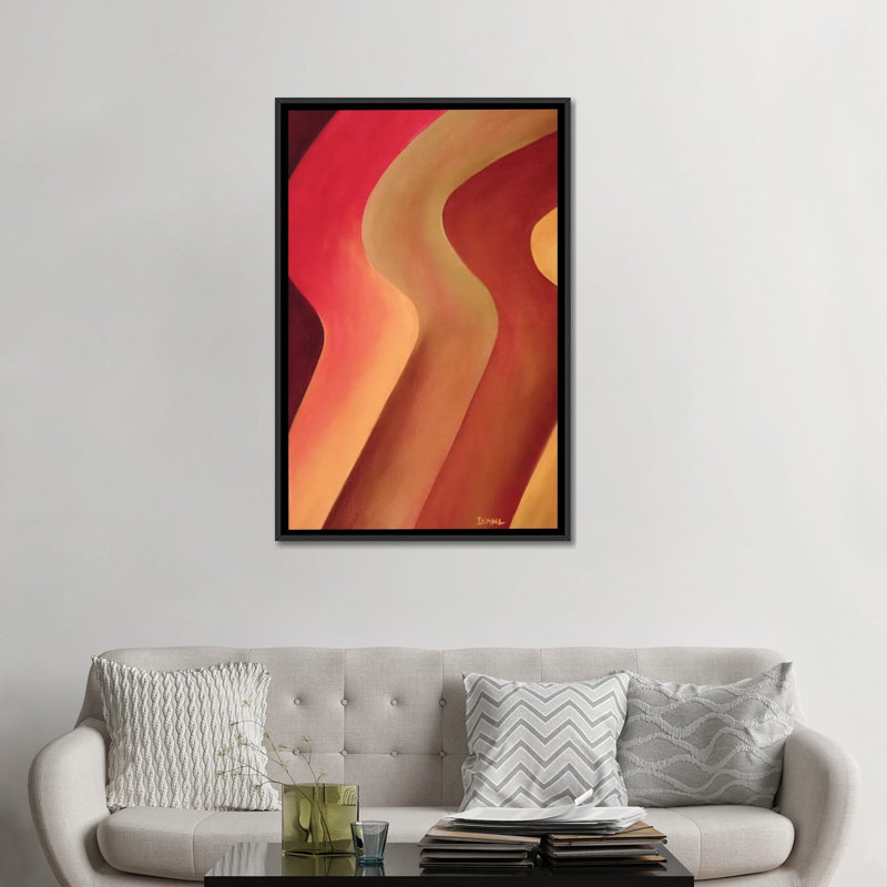 «Body Move», reproduction sur toile, H 26 po x l 18 po x P 1,5 po, Toile avec cadre noir, Pas de tapis