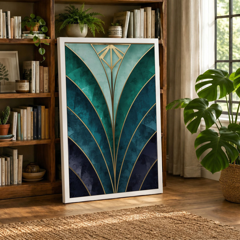Print, 18x12 - 45.7 x 30.5 cm, Teal Border