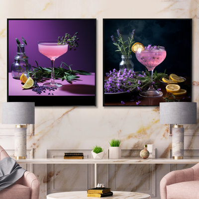Bloomsbury Booze Cocktail - ensemble de 2 cocktails carrés