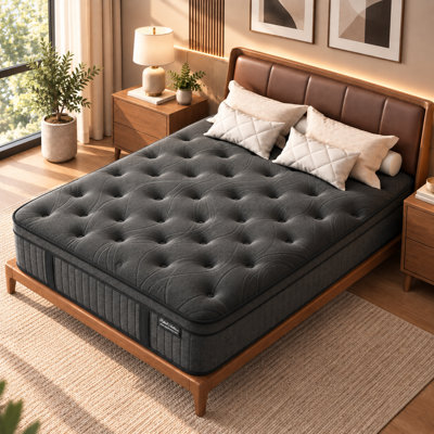 Matelas hybride en mousse viscoélastique 10 po avec ressorts ensachés