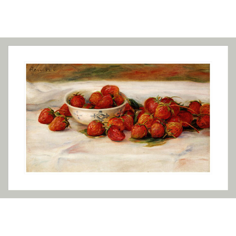 «Strawberries» par Pierre-Auguste Renoir, impression giclée encadrée, H 20,09 po x l 29,5 po