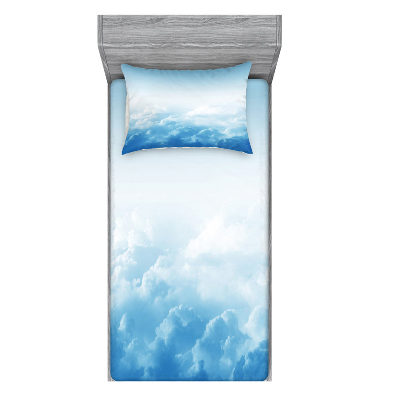 Microfiber Sheet Set, Twin Sheet Set with Fitted Sheet