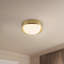 Pebble 8-in Silver dimmable LED Flush Mount-1996249225
