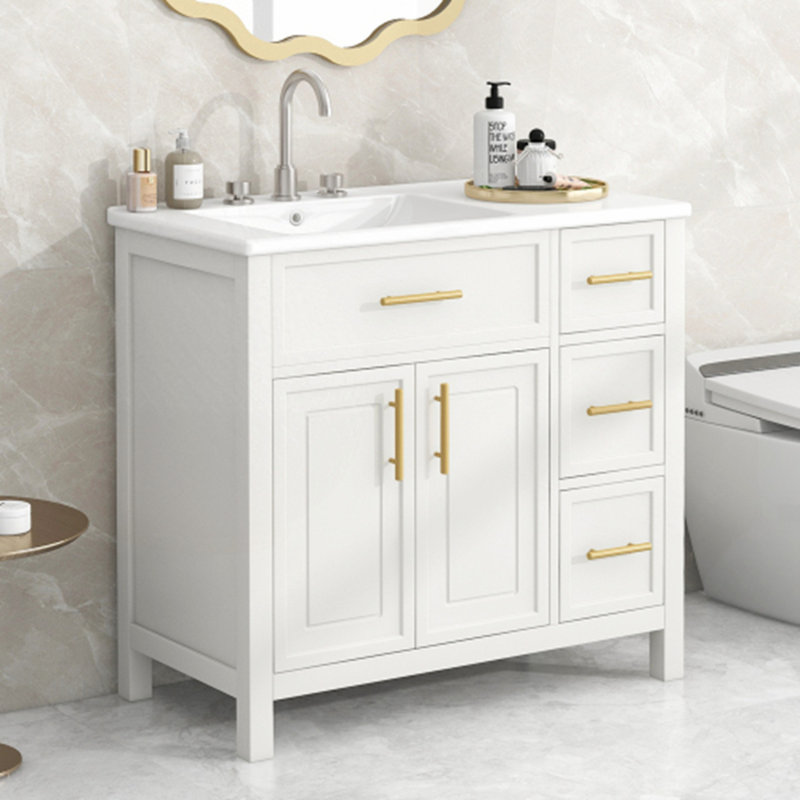 Meuble-lavabo 36 po avec comptoir d'évier, Blanc