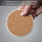 Green Fields 4 Pack Round Single Image Absorbent Stone Coasters 4” Diameter