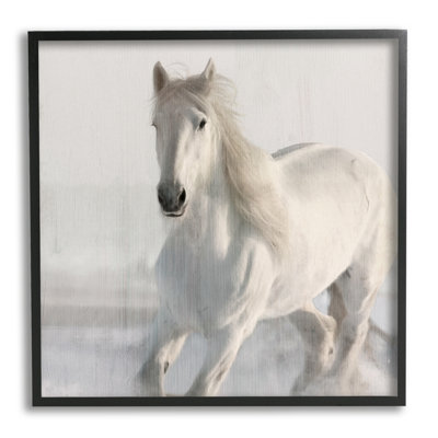 " Galloping White Stallion " by Kim Allen