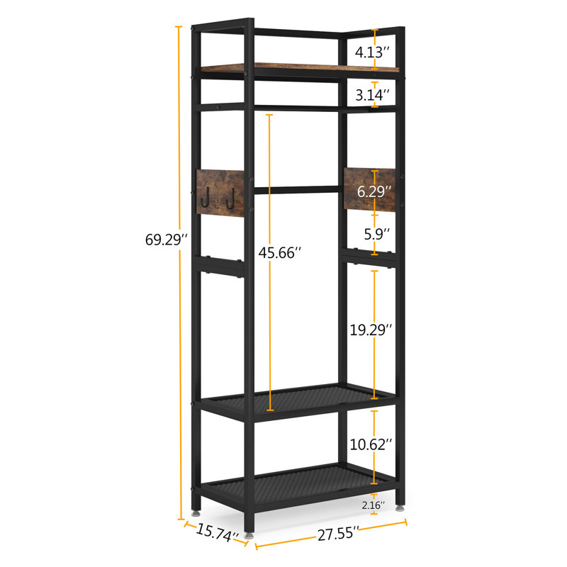 27.55'' Manufactured Wood Closet System