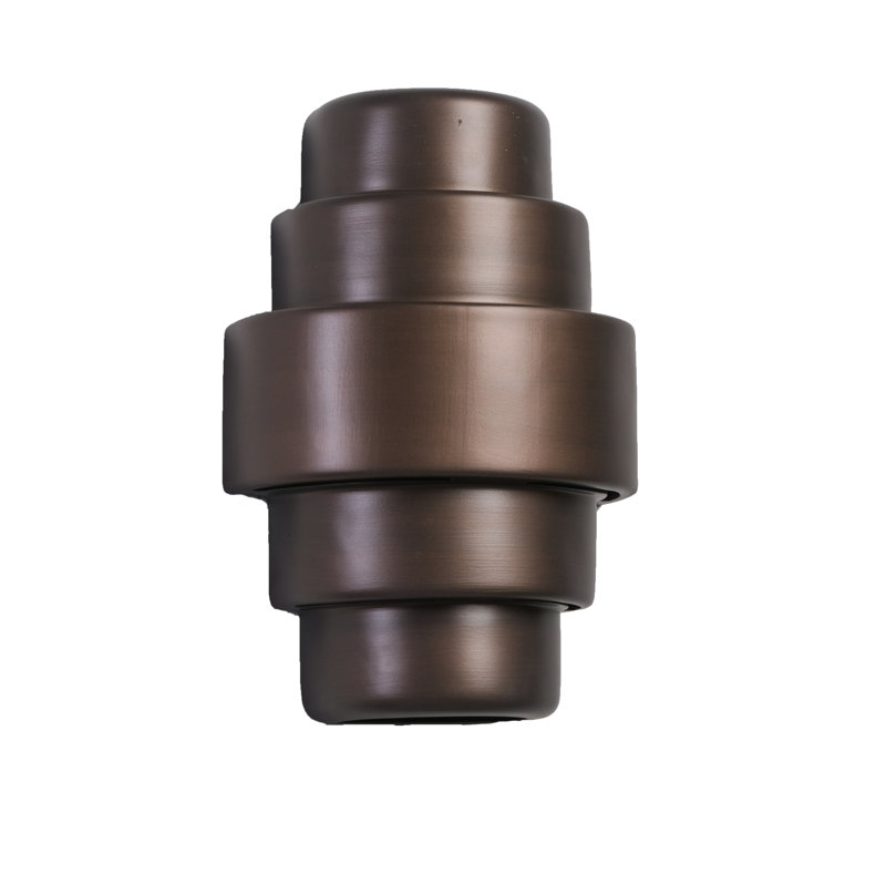 Lampe murale d'extérieur en céramique Hisae, ampoule DEL incluse, Bronze huilé