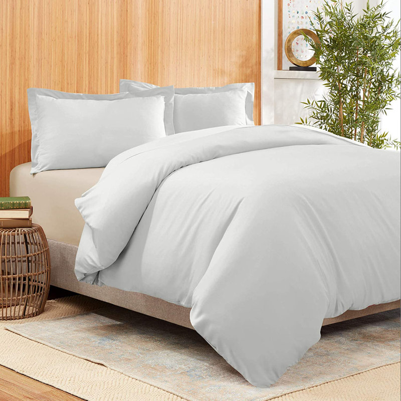 Duvet Cover, Light Gray, Twin Duvet Cover