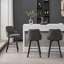 Tabouret de comptoir pivotant en lin rembourré avec dossier haut (ensemble de 3)-423412557-423412592-423412594