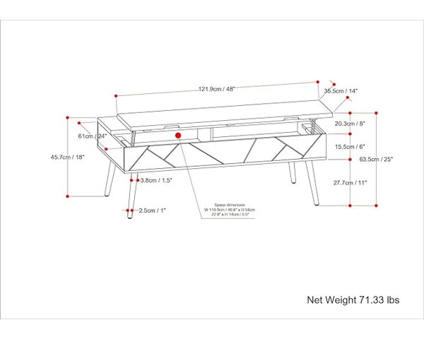 Dimensions du produit