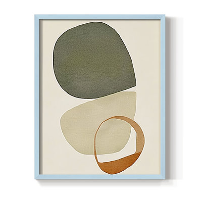 Abstrait, reproduction encadrée Cxxxiv - prêt à être accroché