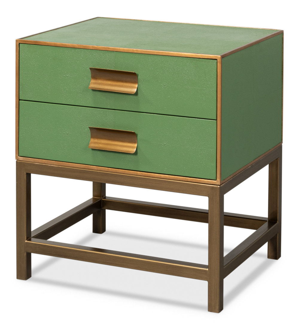 Shagreen 22'' W Solid Wood Nightstand