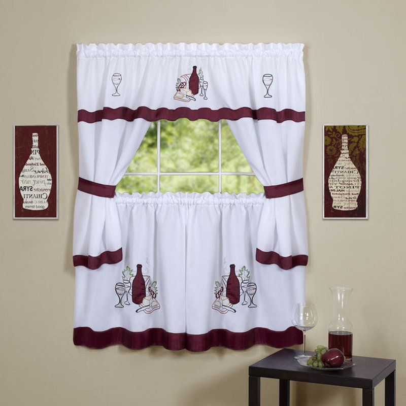 Rideau de cuisine Angelissa, l 58 po x L 24 po