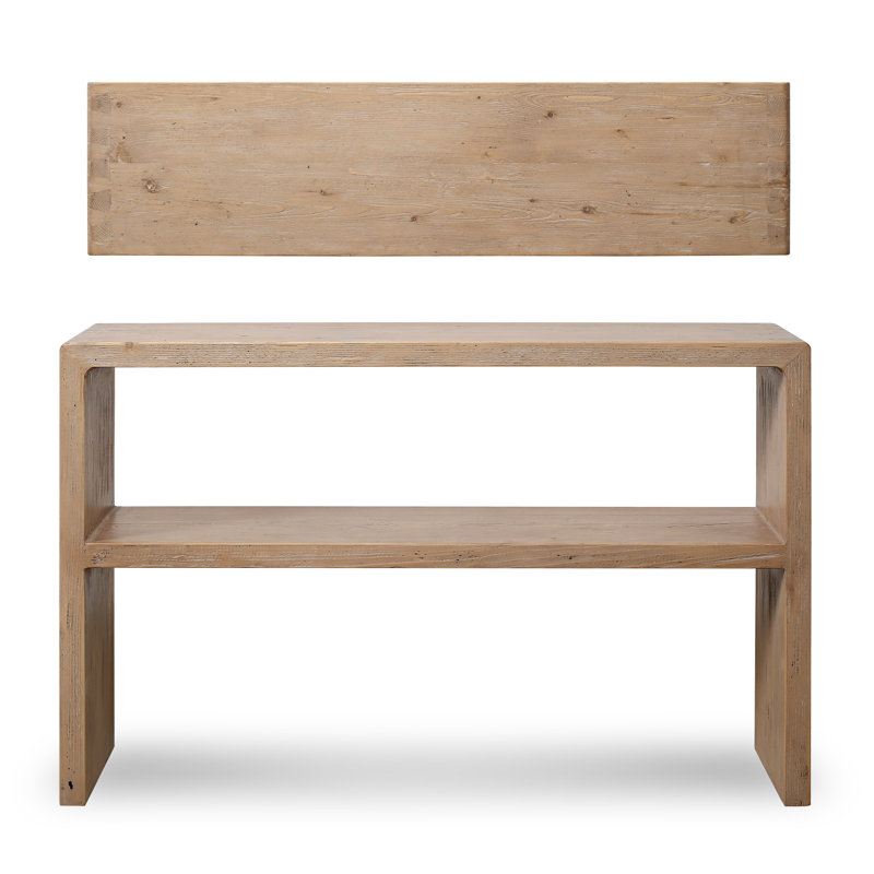 Waterfall Solid Wood Console Table, 31.1" H x 48" W x 11.8" D