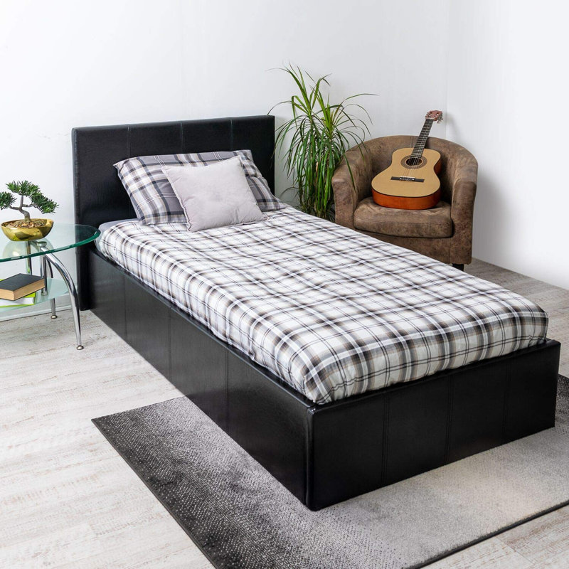 Wimbish Upholstered Ottoman Storage Bed, Single (3')