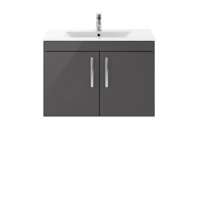 Athena 805 mm Single Vanity with Integrated Ceramic Basin