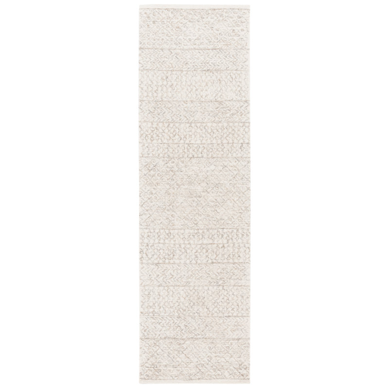 Metro Hand Tufted Wool Pile Geometric Rug, Runner 2'3" x 8'