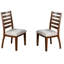 Table de salle à manger contemporaine avec tiroirs et chaises latérales-828093230