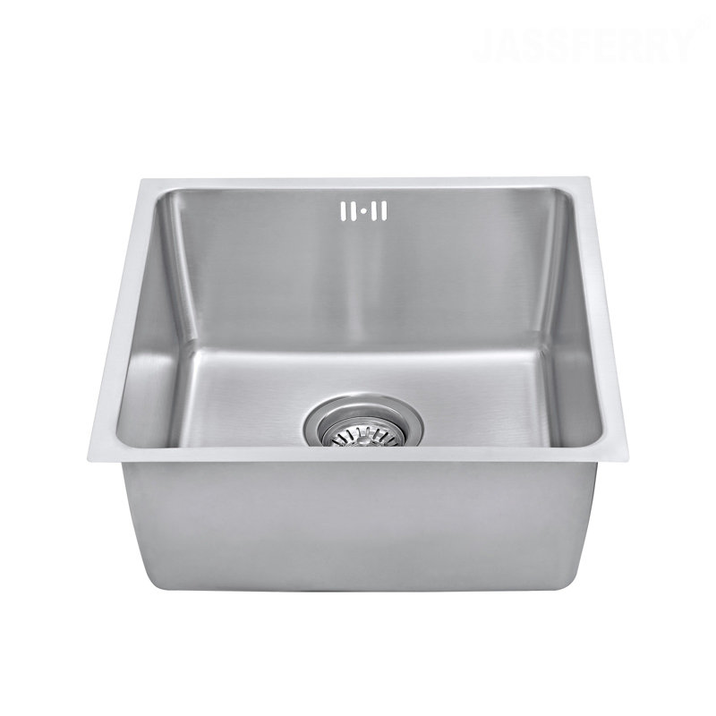 Belfry Kitchen Forsyth 440mm W Single Bowl Stainless Steel Kitchen Sink 0, 200cm H x 440cm W x 440cm L