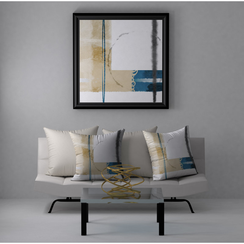Housse de coussin décorative carrée et élégante, 18" x 18"