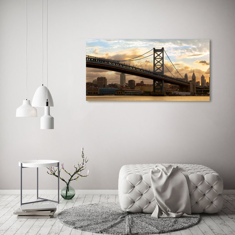 Philadelphia Bridge - Wrapped Canvas Print