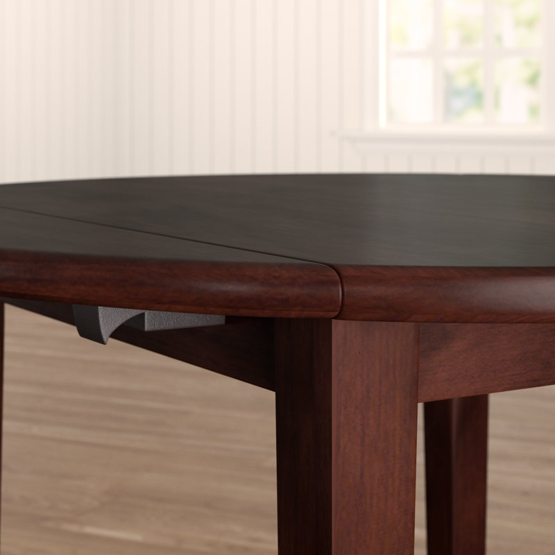Extendable Beech Round Solid Wood Dining Table
