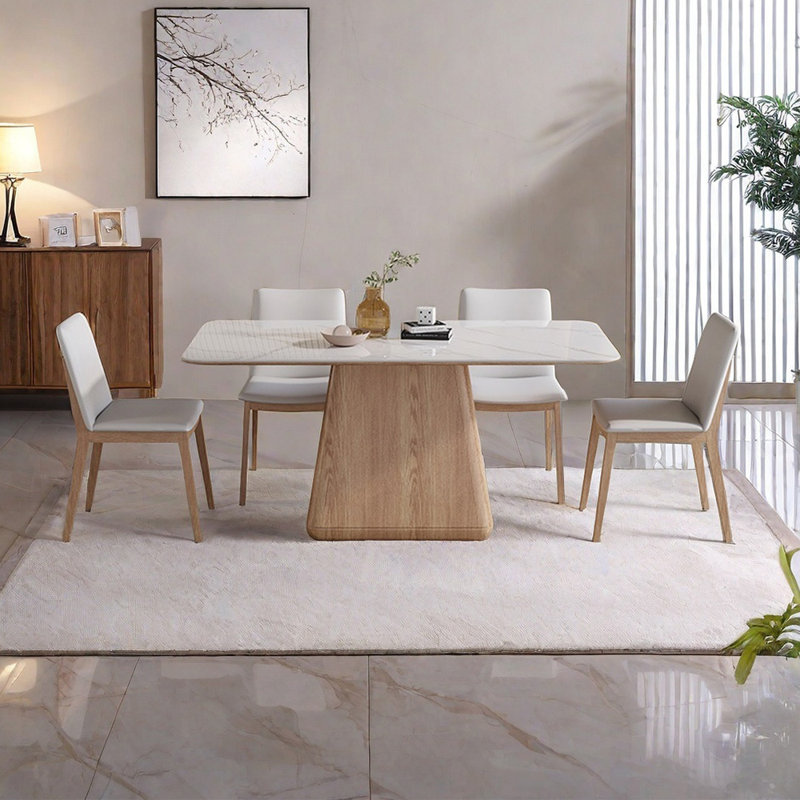Ensemble de table de salle à manger rectangulaire Nordic Fashion, H 29,5 po x L 55,1 po x l 31,5 po