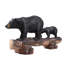 Statue de deux ours noirs