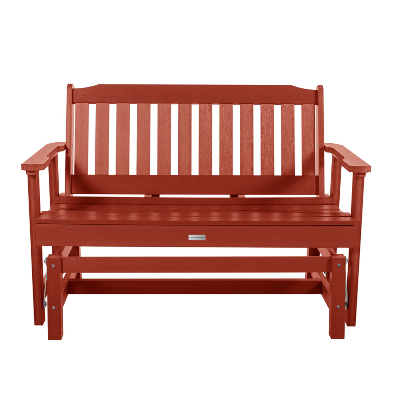 Fauteuil oscillant d'extérieur Lehigh, Rouge rustique