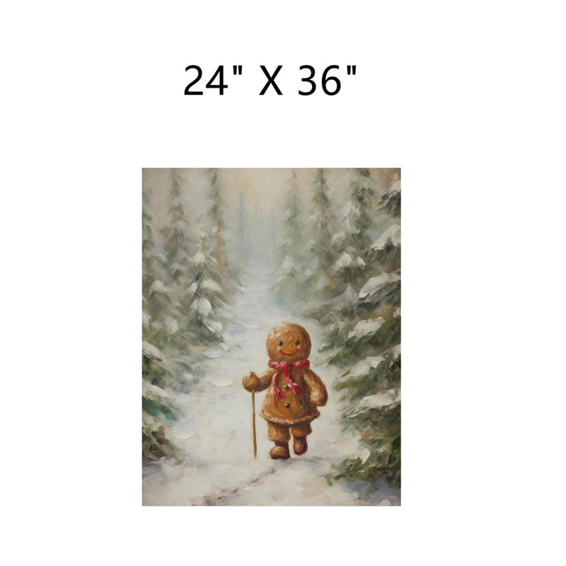Mignon petit pain d'épices, art mural 24 "x 36"