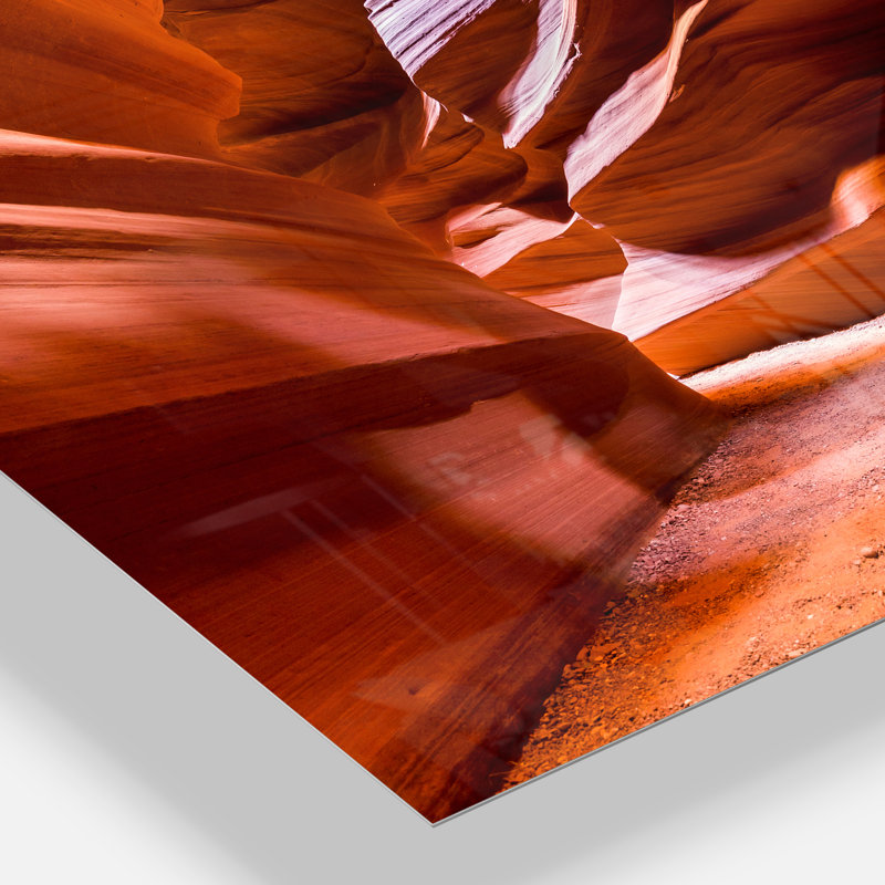 À couper le souffle Antelope Canyon - impression sans cadre sur métal, H 12 po x l 20 po x P 2 po