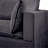 Latitude Run® Dark Grey Fabric Sectional Loveseat Ottoman with USB Storage Console Table-111924860