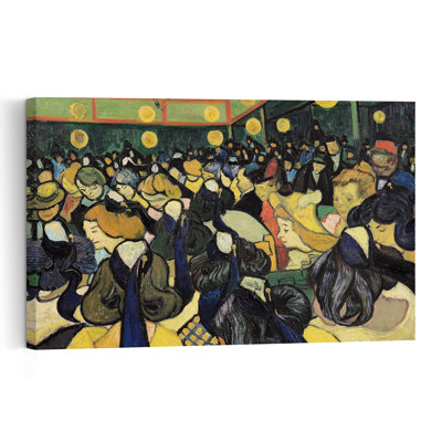 La salle de bal d'Arles, 1888. Estampe d'art mural abstraite et contemporaine traditionnelle.