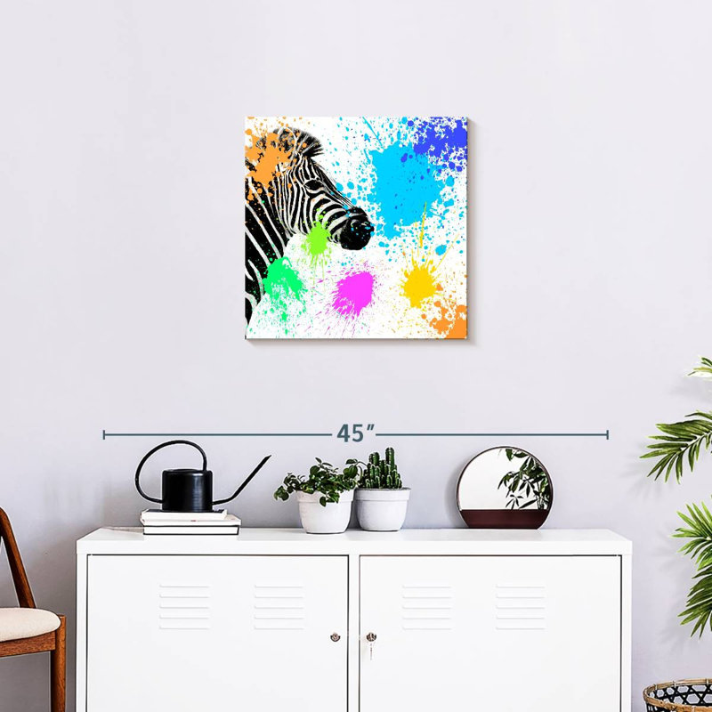 Brampt Zebra I, 20" H x 20" W