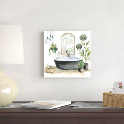 «Black Bathaign II» par Silvia Vassileva, peinture sur toile tendue