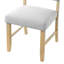 Chaise de salle à manger en bois avec pieds rembourrés et siège rembourré Modern-1520019498