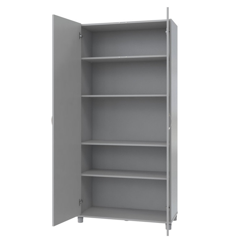 Aleg 36" W Garage Storage Cabinet, Gray