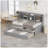 Twin Size Wooden Captain Bed With Built-In Bookshelves,Three Storage Drawers And Trundle-1249534142
