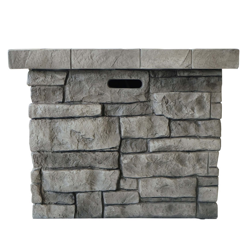 30" Outdoor Square MgO Propane Fire Pit - 40,000 BTU