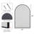 Aluminium Framed Arch Wall Mirror-640138795